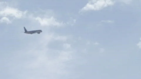 Airplane sun Stock Footage 412689