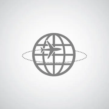 Airplane symbol Stock Illustration