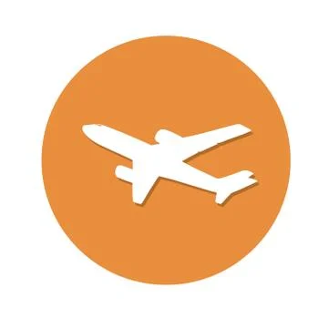Airplane symbol Ilustração Stock