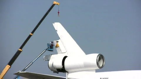 Airplane tail Video stock 337892