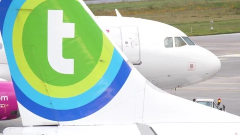 Airplane tail Stock Footage 84425026