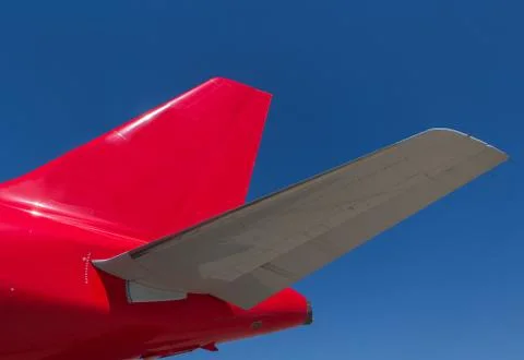 Airplane tail Stockfoto's