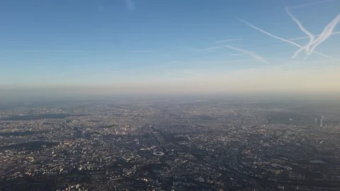 Airplane take off CDG Paris Stock Footage 118734879