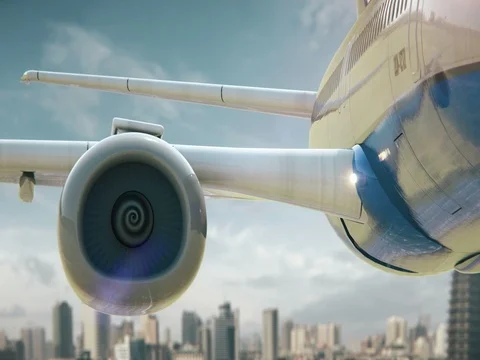 Airplane Take Off Changzhou China Stock Footage