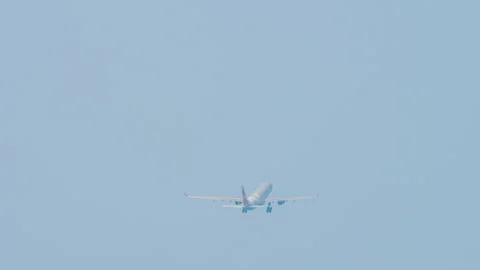 Airplane take off, climbing Stock-Footage 250230015