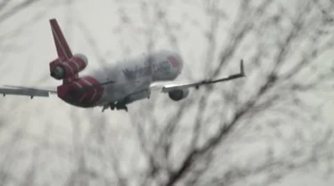 Airplane take off Stock Footage 12255223