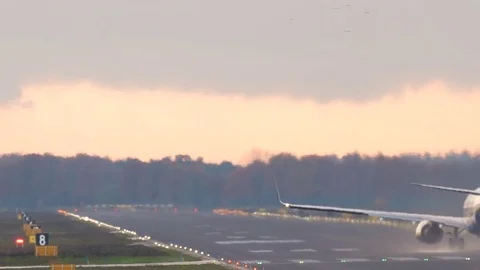 Airplane take off Stock Footage 84422939