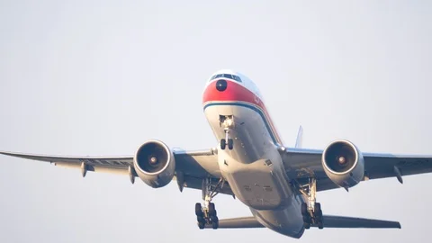 Airplane take off  Stock Footage 87685009