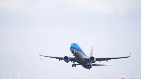 Airplane take off Stock Footage 88597755