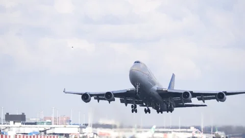 Airplane take off Stock Footage 88735597