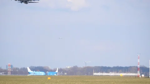 Airplane take off Video stock 88928383