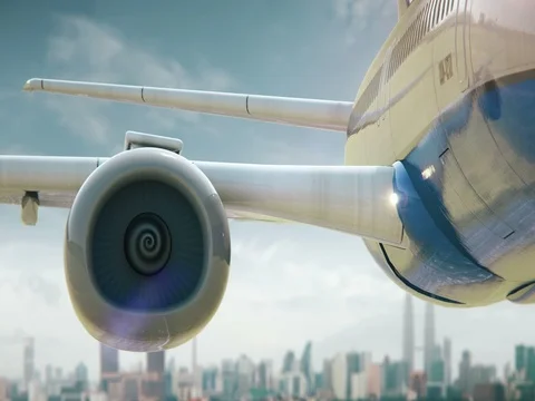 Airplane Take Off Kuala Lumpur Malaysia third version Stock Footage