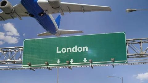 Airplane Take off London 库存影片 100131069