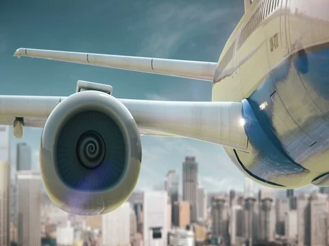 Airplane Take Off Shenyang China Stock Footage