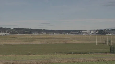 Airplane takeoff Stock Footage 32140856