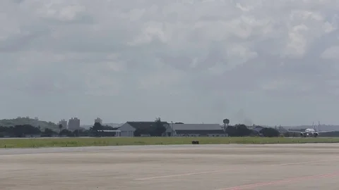 Airplane takeoff Stock-Footage 77048797