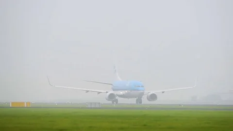 Airplane takeoff Stock Footage 84790075