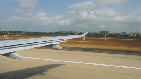 Airplane Takeoff Stock Footage 86605002