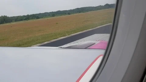 Airplane takeoff Stock Footage 97874346