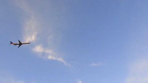 Airplane takeoff Stock Footage 129472901
