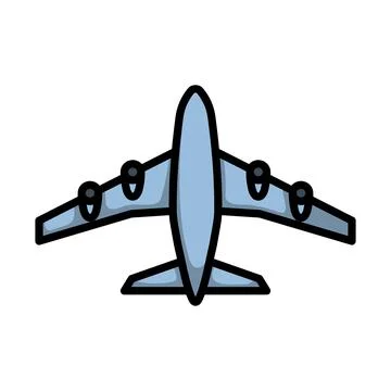 Airplane Takeoff Icon Stock Illustration
