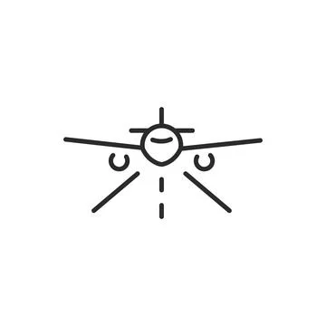Airplane takeoff icon Illustrazione stock