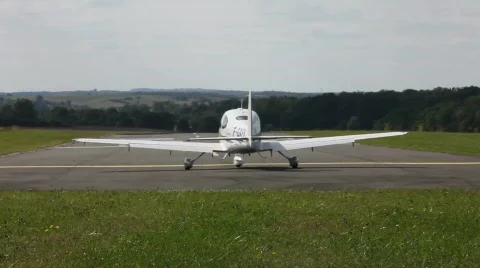 Airplane Takes Off (back) Stock Footage 626794