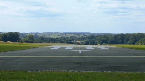 Airplane Takes Off Stock Footage 531100