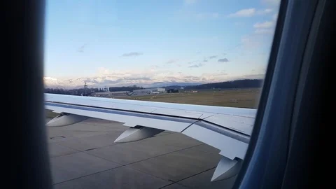 Airplane takes off Stock Footage 87860140