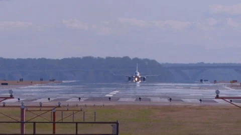 Airplane takes off Video stock 90251278