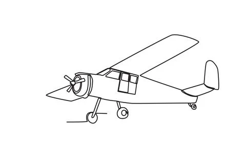 An airplane takes off Stock Illustration