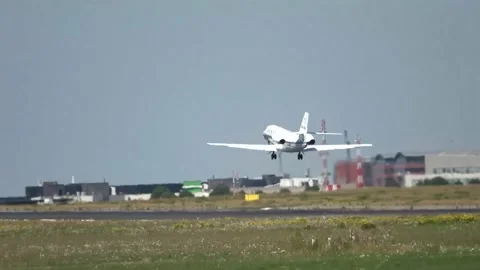 Airplane taking off 1 Stock Footage 225924717