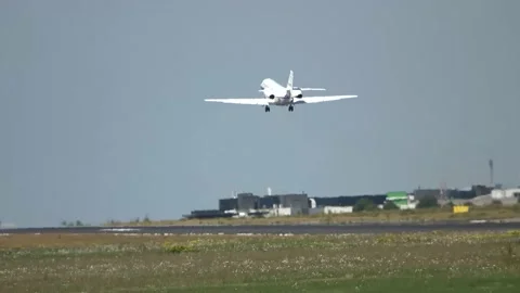 Airplane taking off 2 Stock Footage 225924912