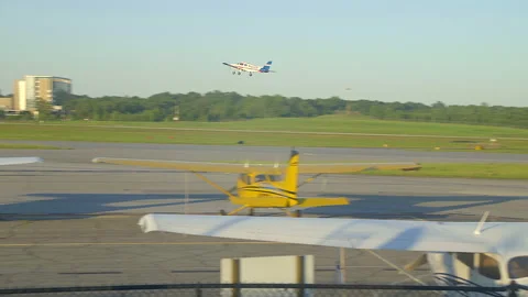 Airplane Taking Off and Flying Stock Footage 142116622