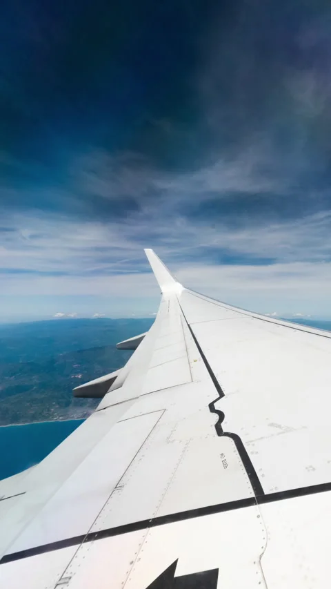 Airplane Taking Flight And Overtaking The Clouds, Time Lapse Stock Footage 276127655