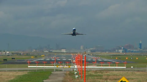 Airplane Taking Off Stock Footage 31821472