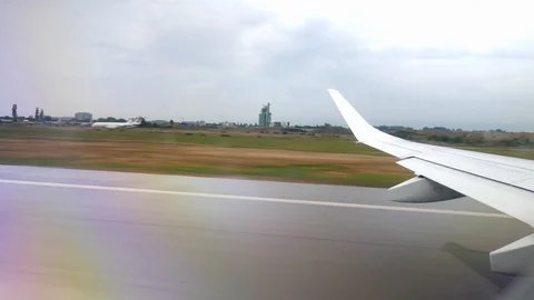 Airplane taking off Stock Footage 91037660