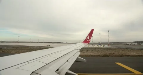 Airplane taking off Stock Footage 132688692