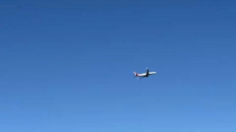 Airplane taking off Stock Footage 240411388