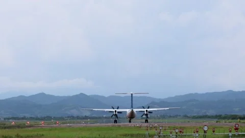 Airplane taking off Stock Footage 243430591