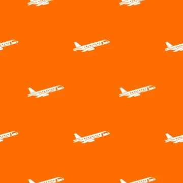 Airplane taking off pattern seamless Stock Illustration