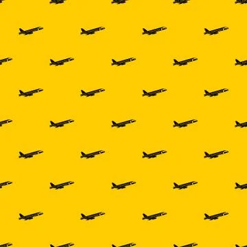 Airplane taking off pattern vector イラスト素材