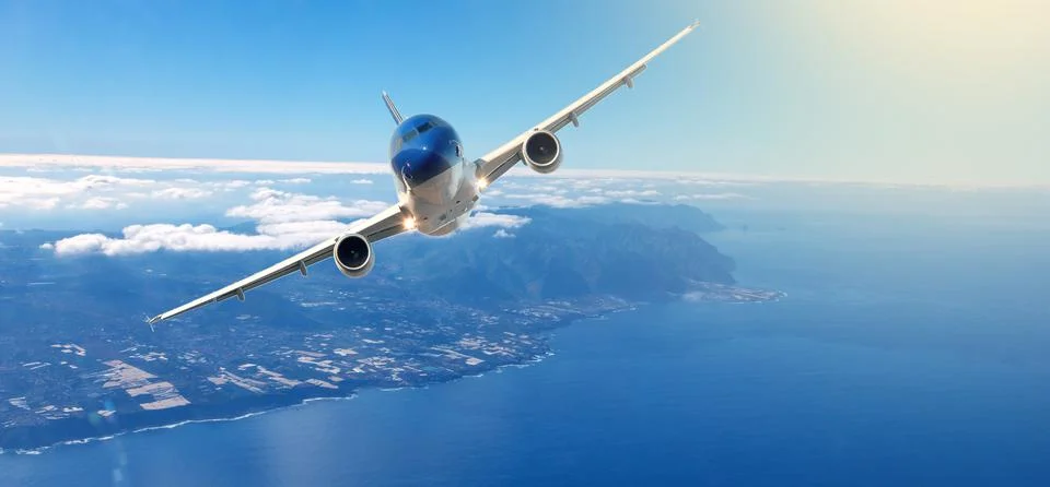 Airplane taking off Stock Photos