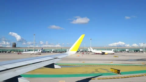 Airplane taking off time lapse timelapse Stock Footage 221500749