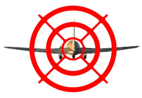 Airplane target Stock Illustration