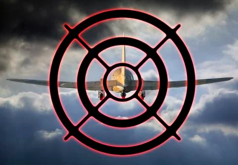 Airplane target Stock Illustration