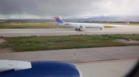 Airplane on tarmac Stock Footage 36142276
