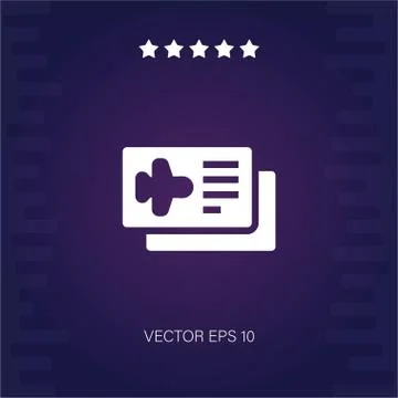 Airplane tickets vector icon Stock Illustration