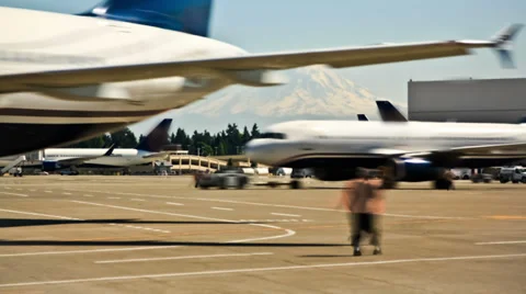 Airplane Time Lapse Traffic Stock Footage 31821637