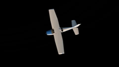 Airplane Top View Stock Footage 88392166